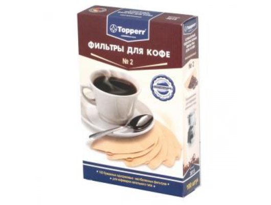 Фильтры для кофеварок TOPPERR 3015 х2 неотбеленные 100шт